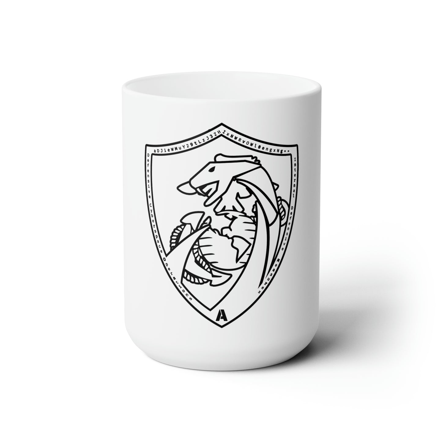 Defensive Cyber Ops White Ceramic Mug 15oz