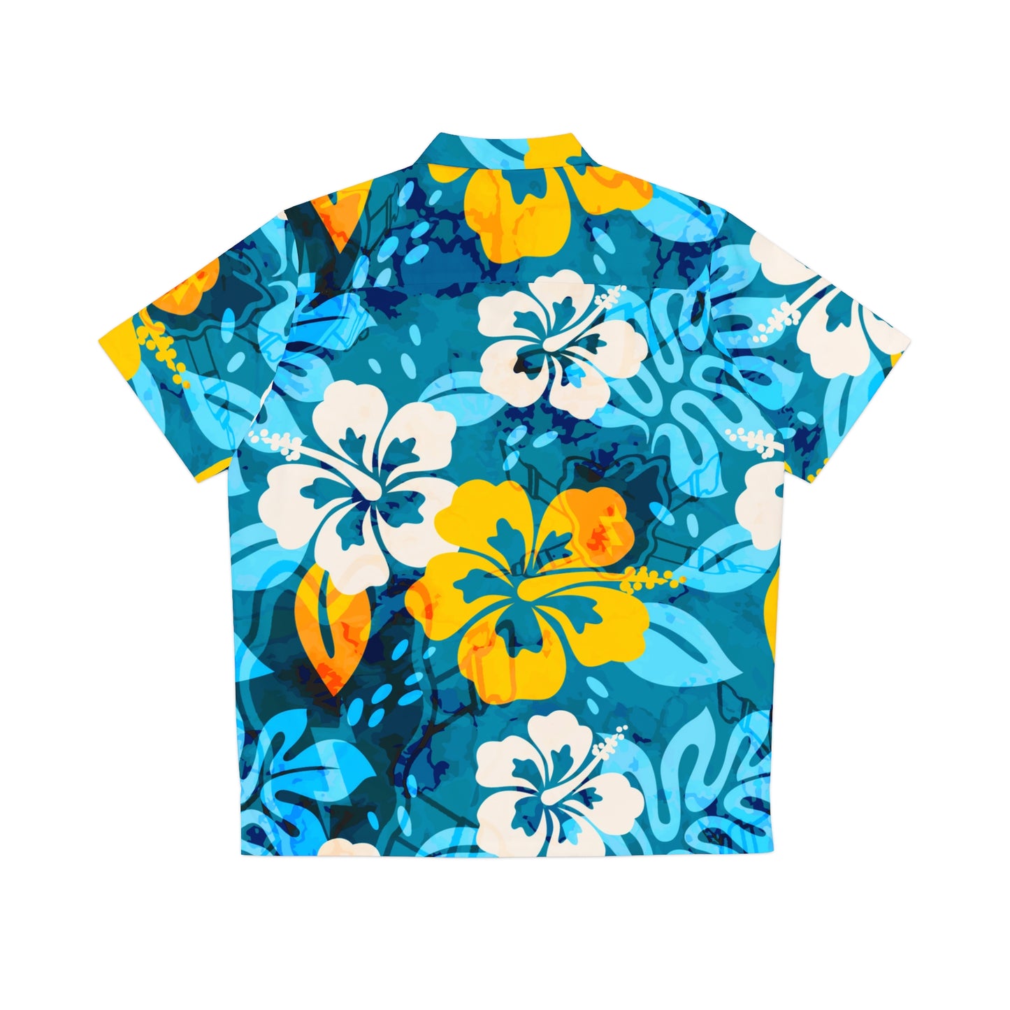 25ID DIVARTY HQ Blue Hula Hue Covert Hawaiian Shirt