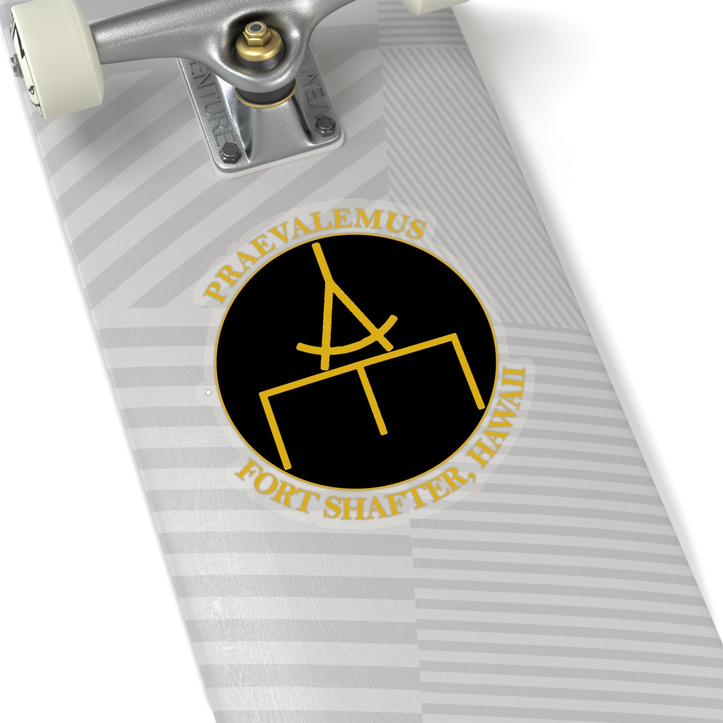 USARPAC, 5th Engineer Detachment, Geospatial Planning Cell Black "Praevalemus" Sticker