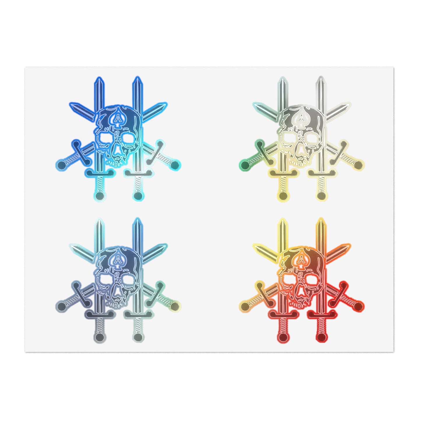 JCU Best Troop Skull 4pc Sticker Sheet