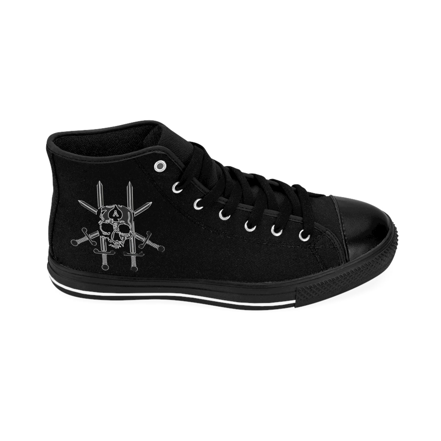 JCU Best Troop Skull Black High Tops
