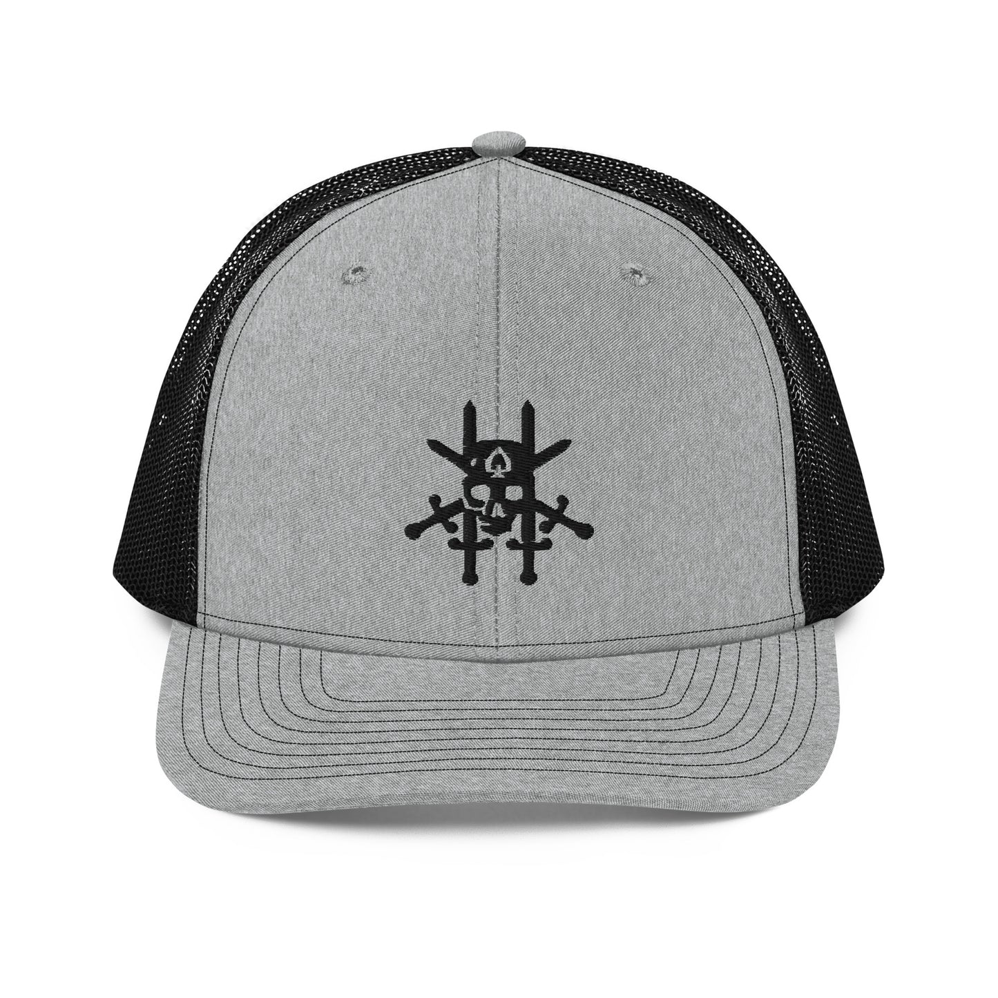 JCU Best Troop Black Skull Trucker Hat