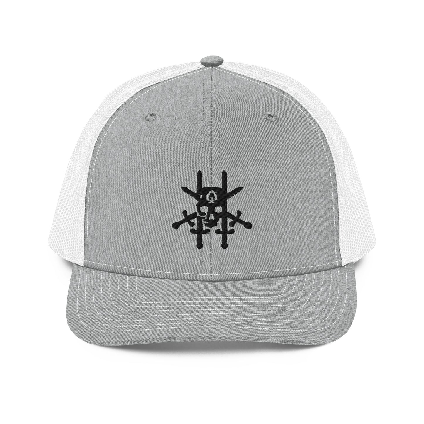 JCU Best Troop Black Skull Trucker Hat