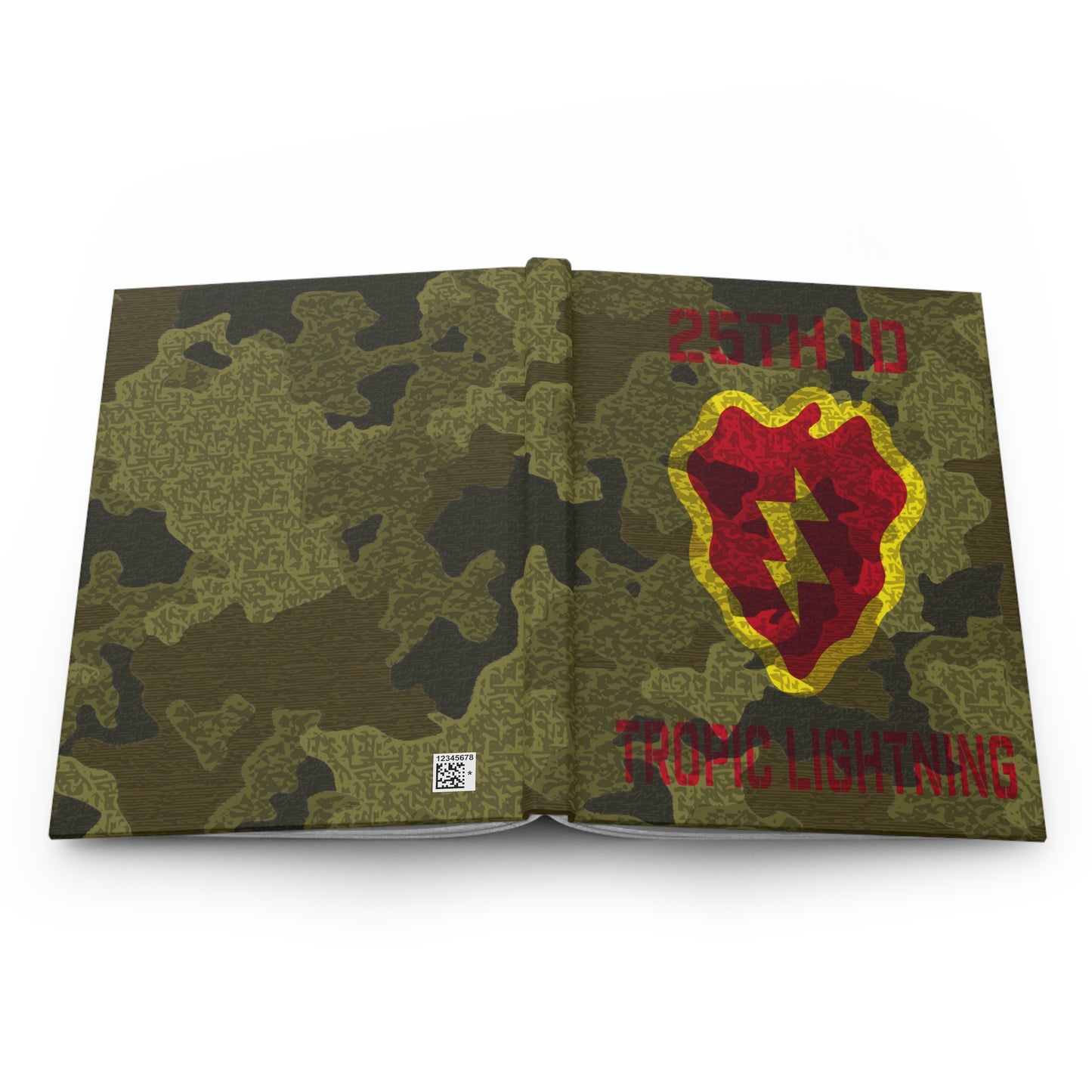 25ID Tropic Lightning Tiger Camo Hardcover Leader Book