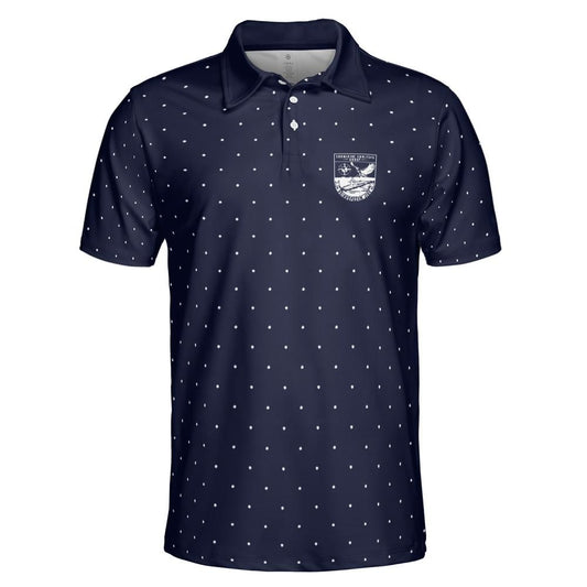 Blue Polka SAG Performance Collared Shirt
