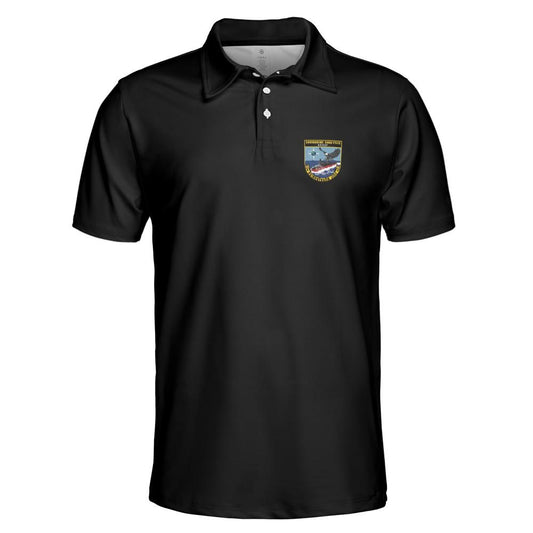 Black SAG Performance Collared Shirt